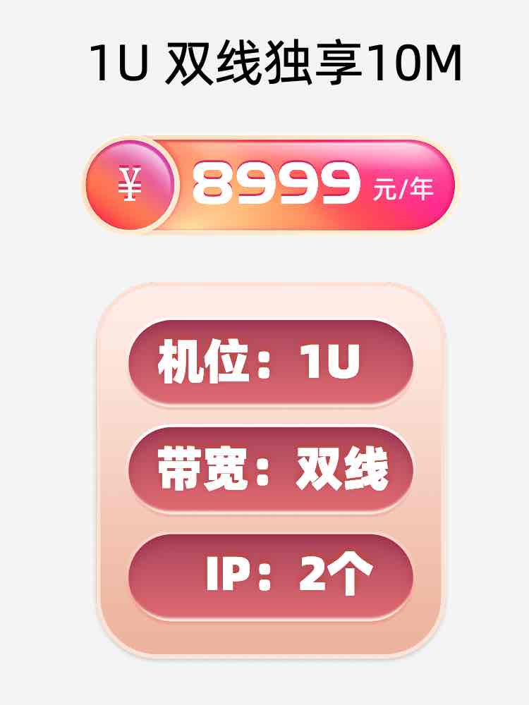 新疆双线独享服务器托管价格