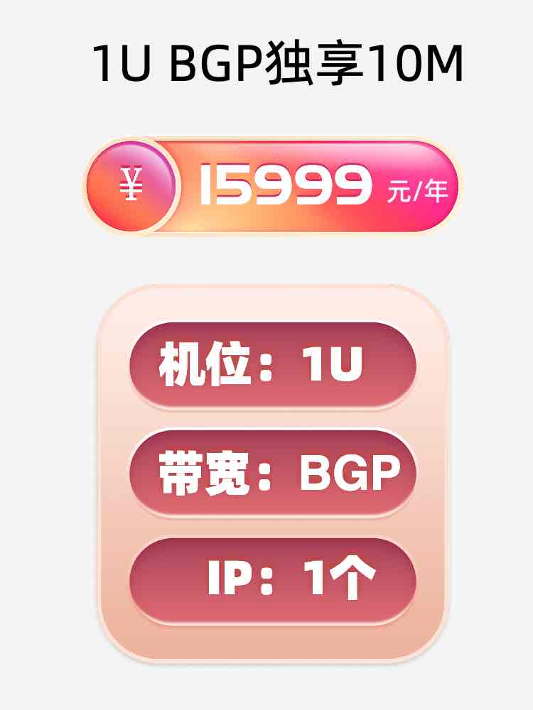 新疆BGP独享服务器托管价格