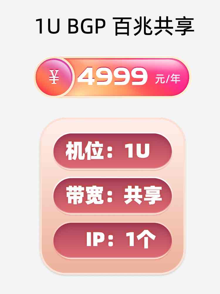 新疆百兆共享服务器托管价格
